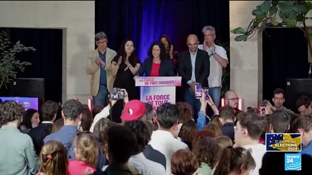 2024 European elections: France unbowed's Manon Aubry addresses voters after coming in fourth