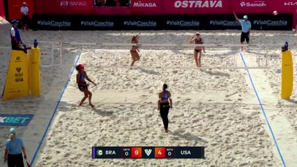 Arm Swing - Hughes/Cheng (USA) v Ana Patrícia/Duda (BRA) | Women's Semi-Finals | Ostrava 2024