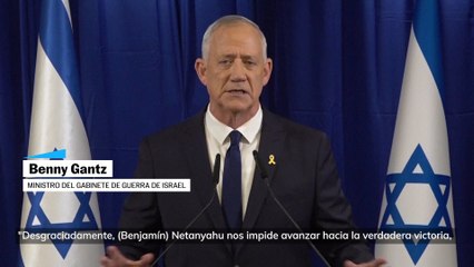 "Netanyahu nos impide alcanzar la victoria": Benny Gantz al abandonar el Gobierno de Israel
