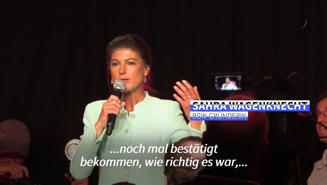 Wagenknecht: 'Es war richtig, dass wir diese Partei auf den Weg gebracht haben'