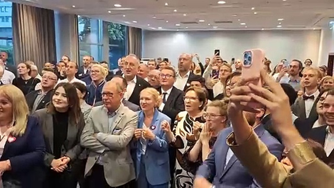 Wieczór wyborczy w sztabie KO w Poznaniu