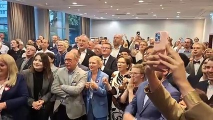 Wieczór wyborczy w sztabie KO w Poznaniu