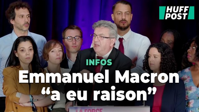 Il a eu raison de dissoudre l'Assemblée : Jean-Luc Mélenchon salue la décision d'Emmanuel Macron