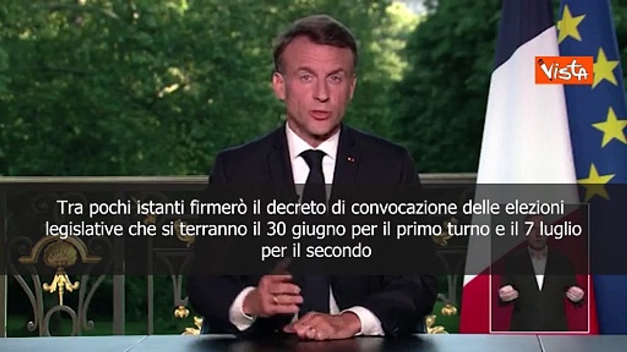 Macron scioglie il Parlamento: "Il 30 giugno primo turno delle elezioni"