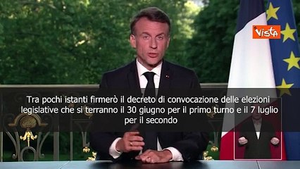 Macron scioglie Parlamento: "Decisione pesante, ma atto di fiducia verso i cittadini"