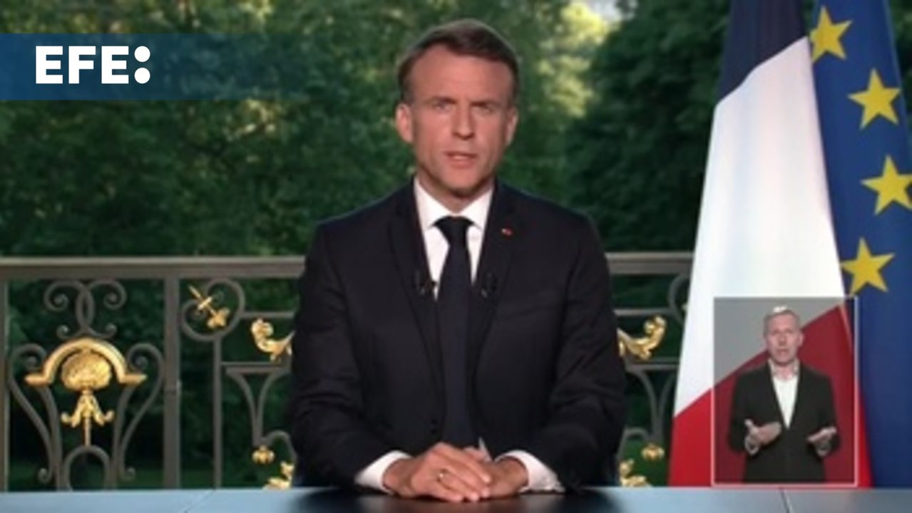 Macron anuncia elecciones anticipadas a la Asamblea Nacional