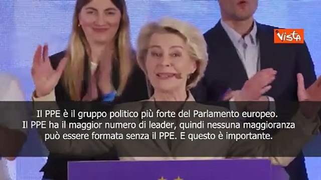 Von der Leyen: Ppe partito pi? forte in Ue, fermeremo gli estremismi