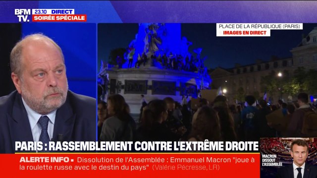 Dissolution de l'Assemblée nationale: Pensez-vous qu'on peut travailler en permanence sous la menace d'une censure? , justifie Éric Dupond-Moretti