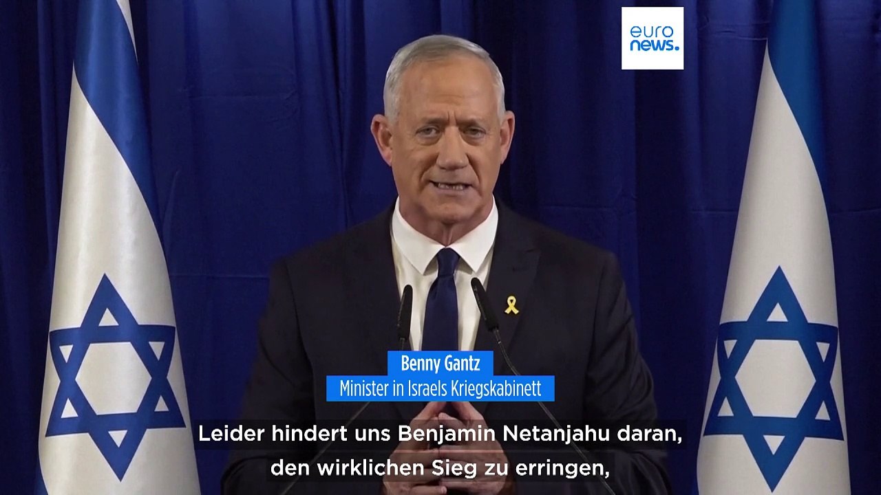 Gantz tritt aus Kriegskabinett in Israel zurück