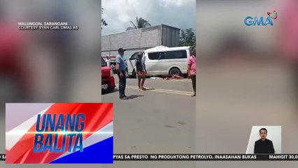 2 estudyante, patay matapos bumangga ang sinasakyang van sa nakatigil na wing van | Unang Balita