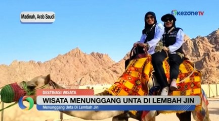 Sensasi Keliling Menunggang Unta di Lembah Jin Madinah
