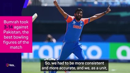 Bumrah 'very happy' with India's T20 win over Pakistan