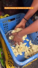 Radhe Bhaiya ke momos in just 30 rs #shorts #youtubeshorts #momos
