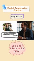 English Conversation Practice for Beginner (Daily Routine) #shorts