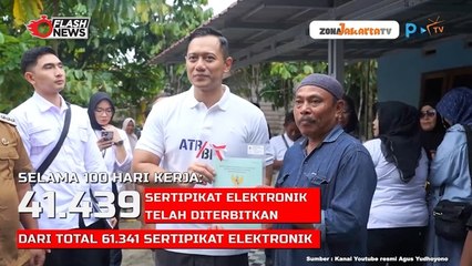 INI PRESTASI AHY DALAM 100 HARI KERJA SEBAGAI MENTERI ATR-BPN