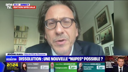 Union de la gauche: "On ne peut pas recommencer les choses exactement comme avant" estime Jérôme Guedj (député PS)