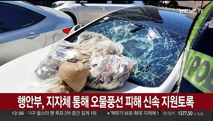행안부, 지자체 통해 오물풍선 피해 신속 지원토록