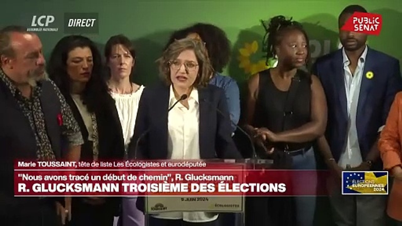 Marie Toussaint, tête de liste écologiste : “Je marchais en première ligne et je n’ai pas su convaincre au delà de notre socle, je n’ai pas su ressusciter la mobilisation que nous avions fait naître il y a 5 ans, je m’en excuse.”