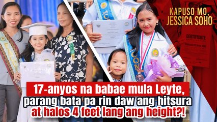 17-anyos na babae, parang bata raw ang hitsura at halos 4 feet ang height? | Kapuso Mo, Jessica Soho