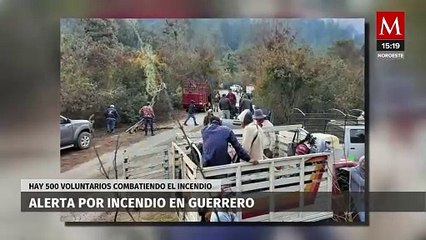 Un voraz incendio forestal despierta la preocupación entre los habitantes de Guerrero