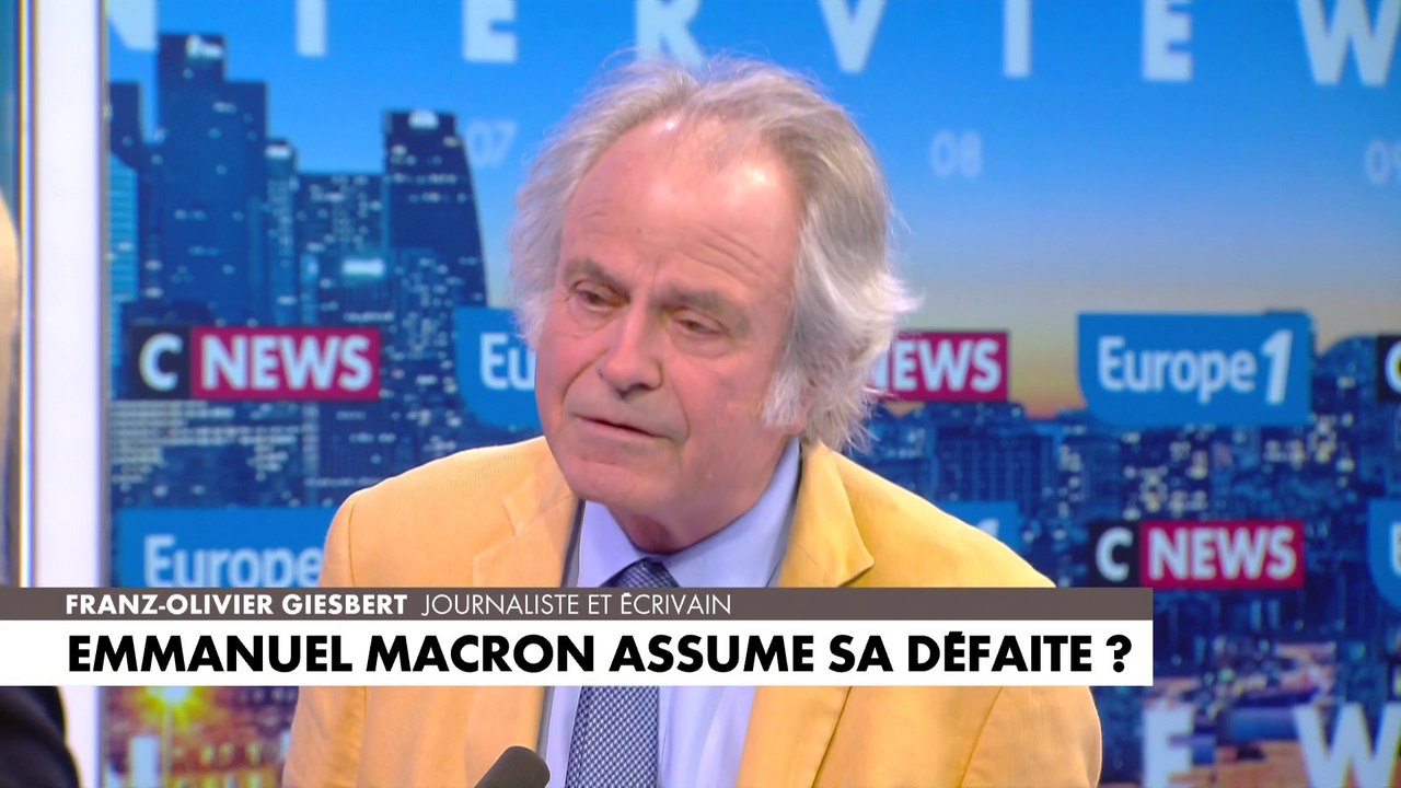 Franz-Olivier Giesbert : «Les Français sont en colère, ils veulent renverser la table et c’est ce que fait Emmanuel Macron»