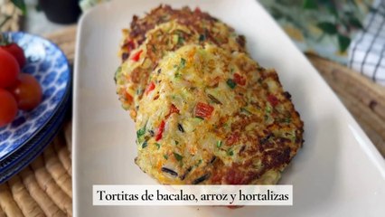 Deliciosas Tortitas de Bacalao, Arroz y Verduras 🥗