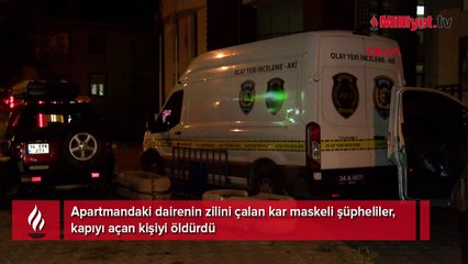 Kapıyı açtı, sonrası dehşet... İstanbul'da kar maskeli infaz