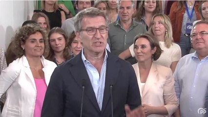 Feijóo dice que "triunfo contundente" abre puerta a una victoria en generales