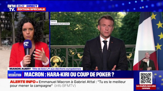 Dissolution de l'Assemblée nationale: Nous allons nous battre pour avoir des candidatures communes , assure Manon Aubry