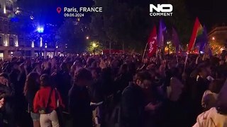 People in Paris and Brussels protest against far-right gains