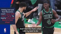 Celtics star Holiday denies preferring Brown to Tatum