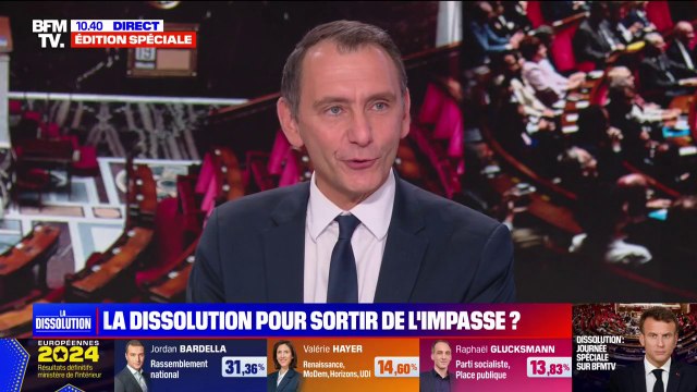 Législatives anticipées: Nous visons la majorité pour que Jordan Bardella devienne Premier ministre de la France , affirme Laurent Jacobelli (porte-parole du RN à l'Assemblée nationale)