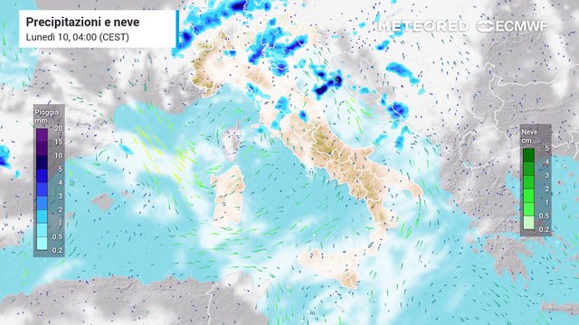 Tempo instabile al Centro-Nord per il resto della settimana