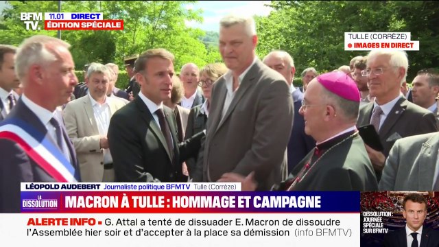 J'ai confiance dans le peuple : les échanges d'Emmanuel Macron avec les Français lors des commémorations du massacre de juin 1944