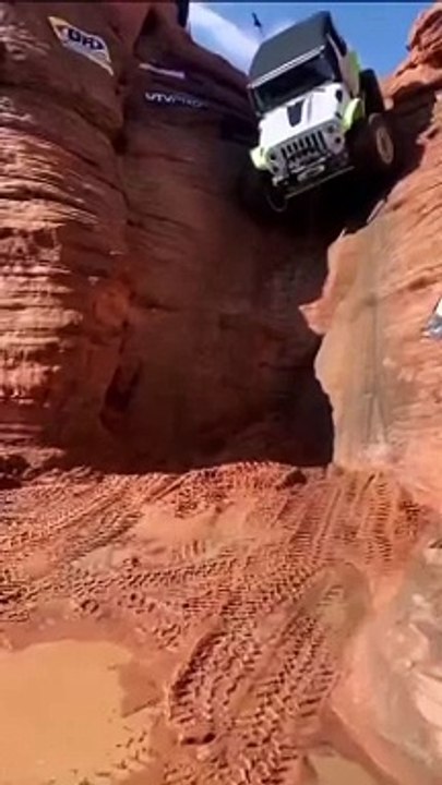 Car Climbing on Mountain