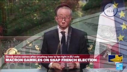 Tải video: Macron dissolves  French parliament and calls snap elections