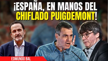 Edmundo Bal hiela la sangre cuando avisa que España va a depender del “chiflado” Puigdemont