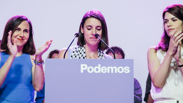 Irene Montero, tras la bajada de Podemos a 2 escaños: No nos conformamos, es un paso necesario