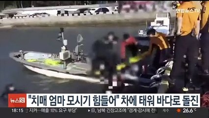 "치매 엄마 모시기 힘들어" 차에 태워 바다로 돌진