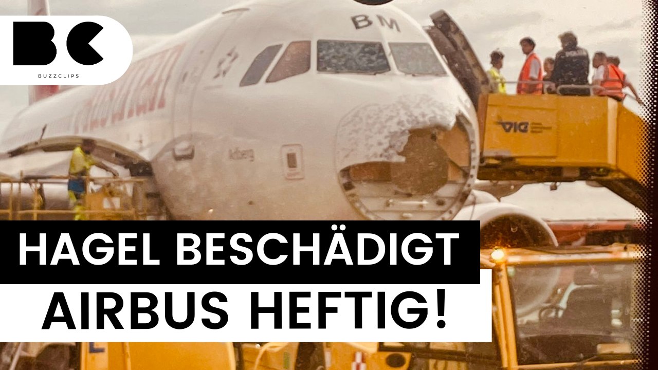 Hagelsturm beschädigt mallorca-flieger schwer