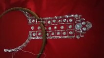 hand embroidery. neck design moti sitara | moti work design dress