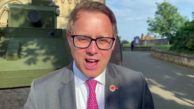 Sir Winston Churchill's great grandson sends video message to Doncaster D-Day veteran, 104