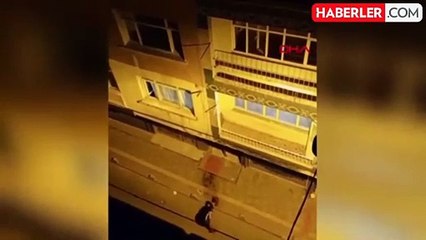 Bina boşluğunda uyuşturucu kullanan gruptan apartmandakilere tehdit: Çıkın dışarı, hepinizi yakarım