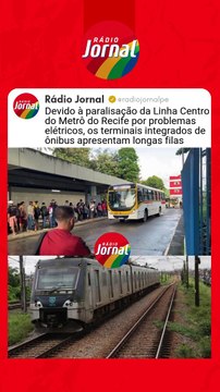 Após paralisação do metrô, devido a problemas elétricos, longas filas de ônibus são registradas; veja