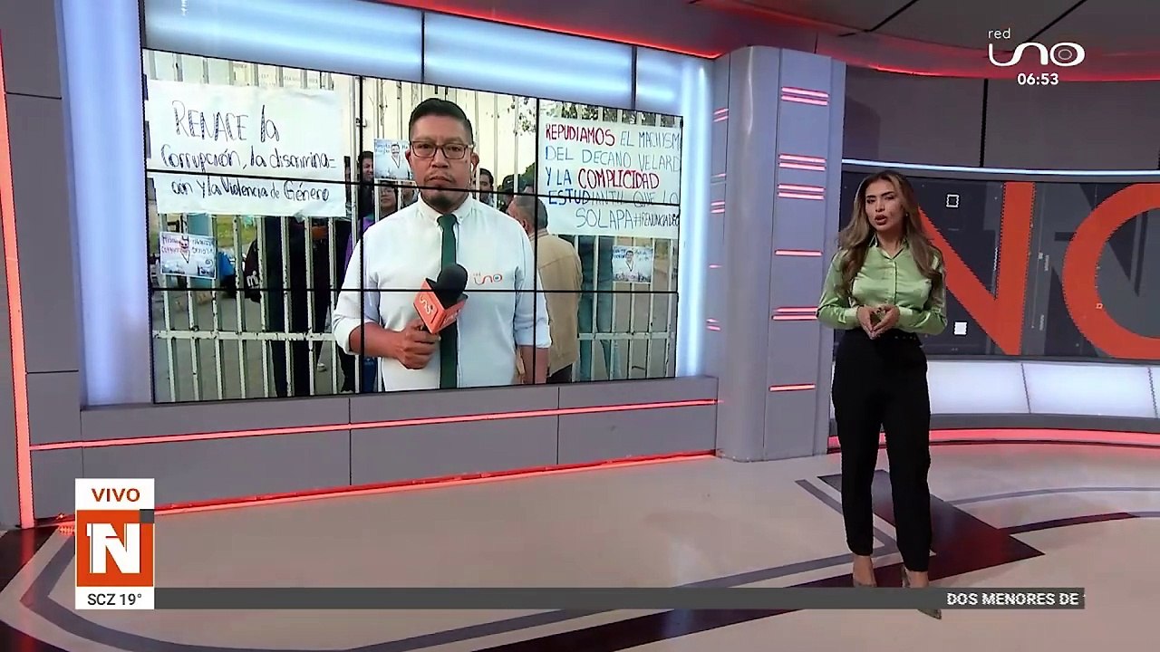 SCZ toman la facultad de humanidades en la UAGRM en Santa CRuz