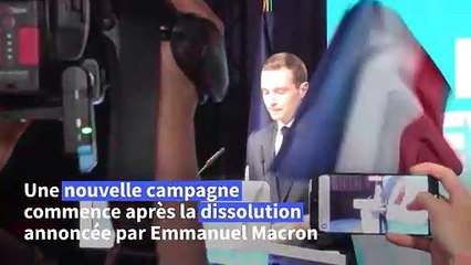 Européennes: ambiance de fête à la soirée de campagne du RN