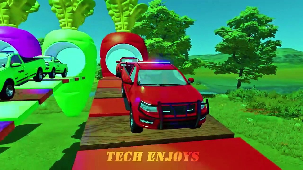 Funny Cartoon Vehicle | Delivering Range Rover, Ambulance, Mini Bus & Police | Farming Simulator 2024