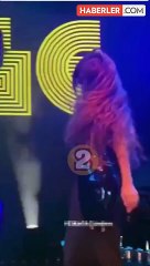 Simge Sağın sahnede çılgınlar gibi dans etti, görenler Yıldız Tilbe zannetti