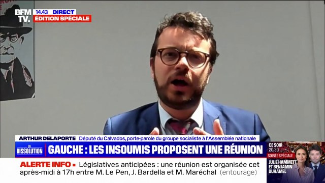Législatives: Il ne s'agit pas de créer la Nupes, il s'agit de créer un front populaire d'union écologique et sociale , explique Arthur Delaporte (PS)