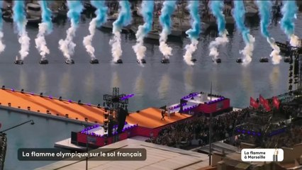 Jul allume le chaudron olympique à Marseille